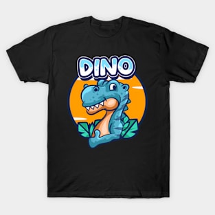 Cute Blue Dino T-Shirt